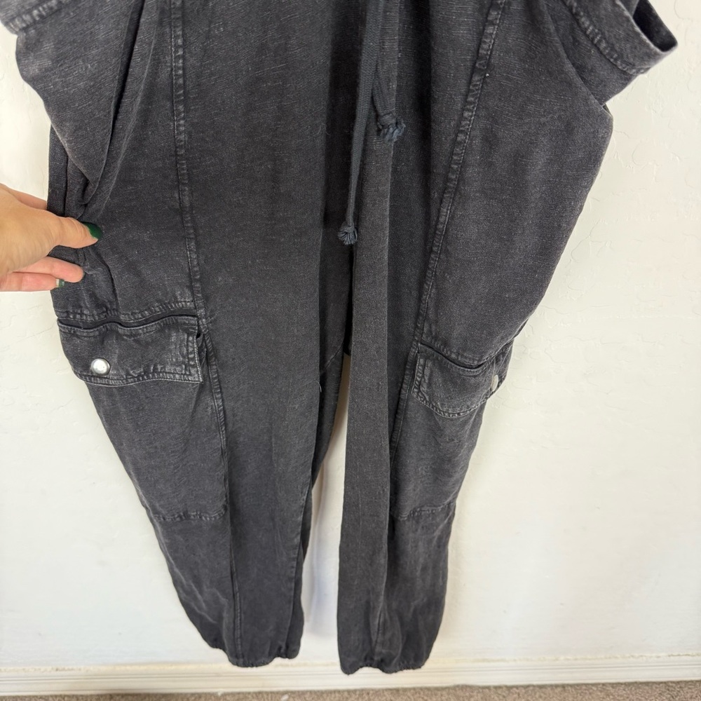 Anthropologie Black Sleeveless Utility Jumpsuit - Picture 8 of 12